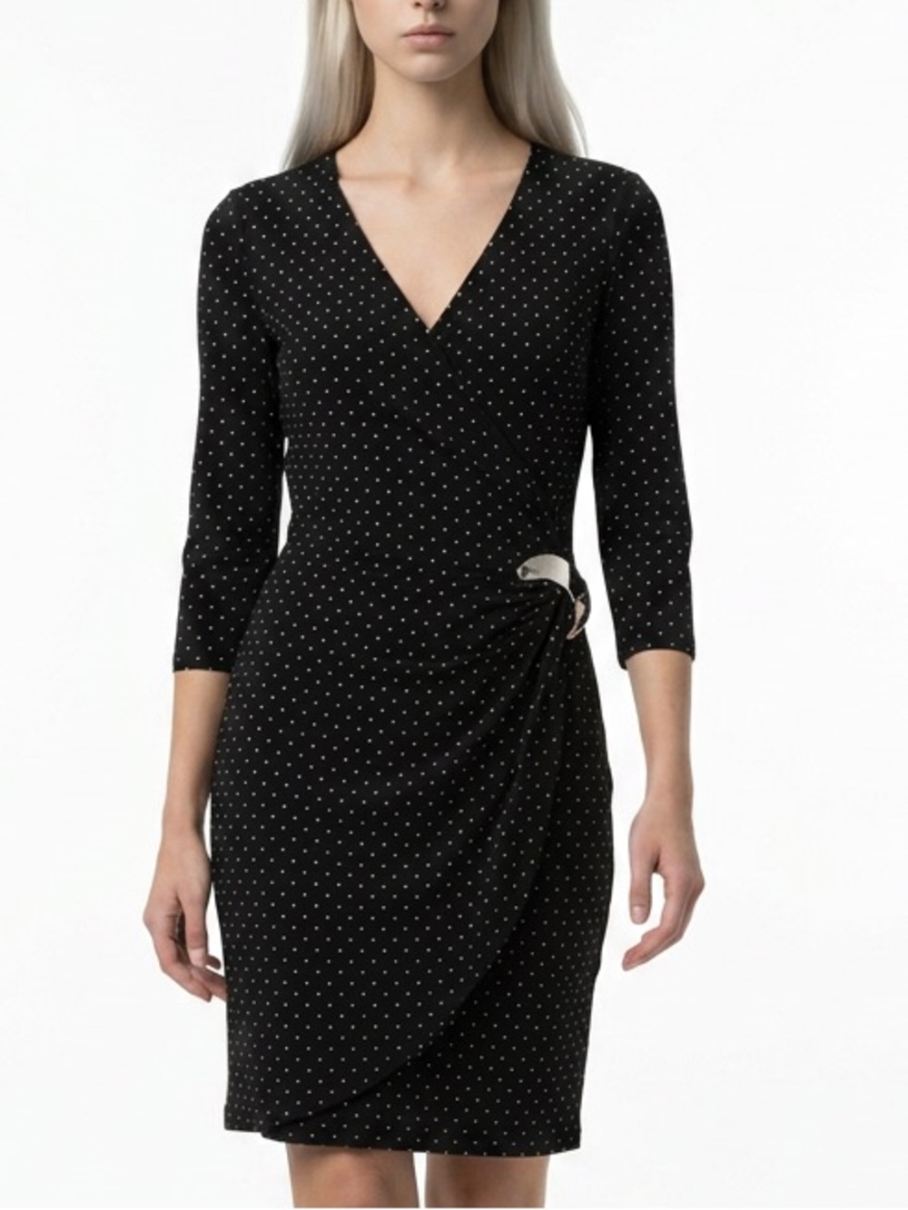 FRANK LYMAN | Studded Wrap Dress Sz 6 US